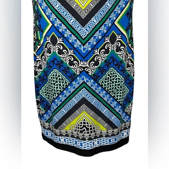 Laundry by Shelli Segal Shift Dress Psychedelic Retro Print Size Small - Picture 6 of 16